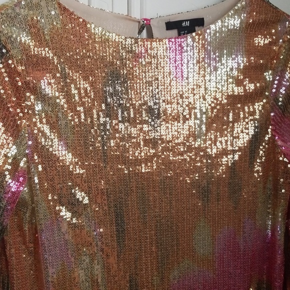 H&M Dresses Hm Sequin Evening Dress Poshmark